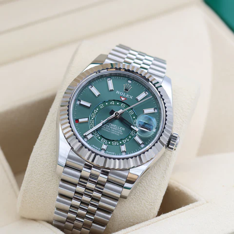 Rolex  Sky Dweller Green Dial